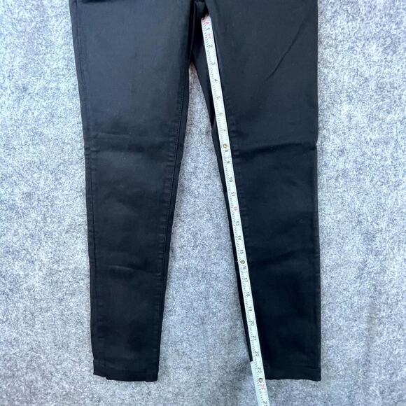 Joie Jeans Trouser Skinny Pants Womens 23 Black Cotton Stretch Mid-Rise Pockets - Picture 7 of 9